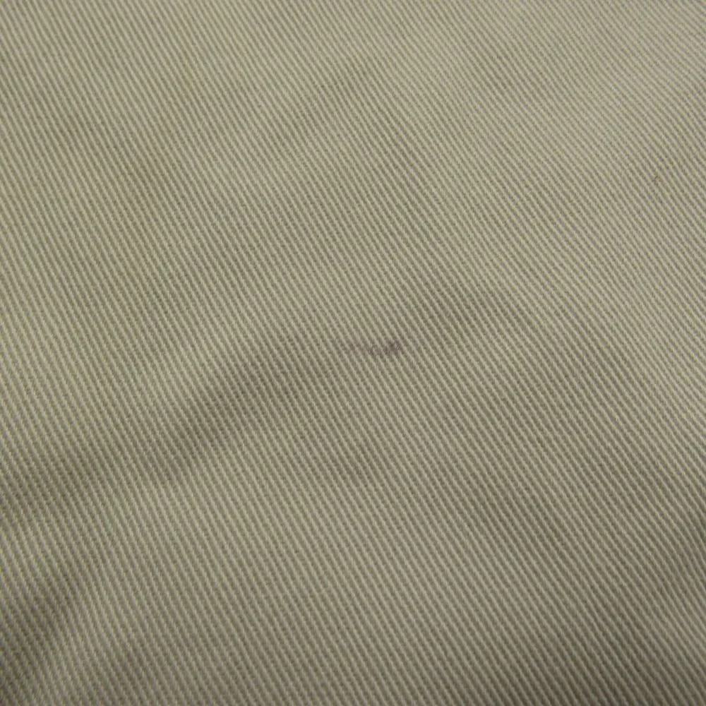 LL Bean Pants Men 36x27 Cream Beige Flannel Lined Pleated Natural‎ Fit Flawed